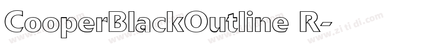 CooperBlackOutline R字体转换 CooperBlackOutline R字体转换